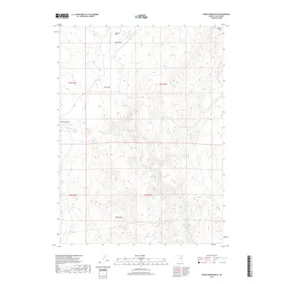 2018 Map of Double Mountain SE, 2018 Print