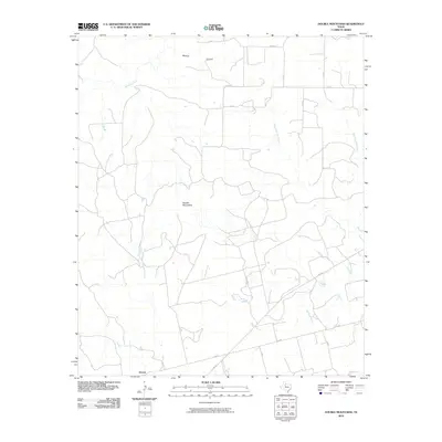 2010 Map of Double Mountains, 2010 Print