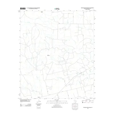 2012 Map of Double Mountains, 2012 Print