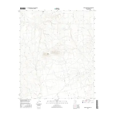 2016 Map of Double Mountains, 2016 Print