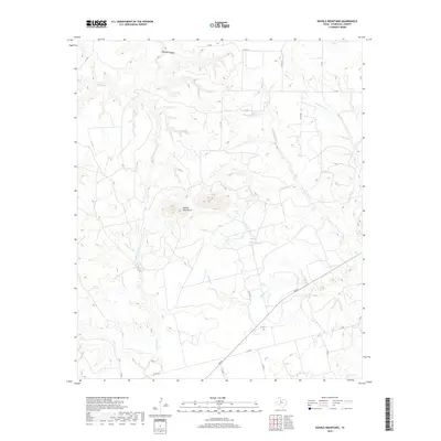 2019 Map of Double Mountains, 2019 Print