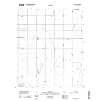 2018 Map of Double Peak, 2018 Print