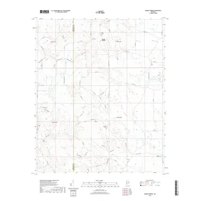 2018 Map of Double Springs, 2018 Print