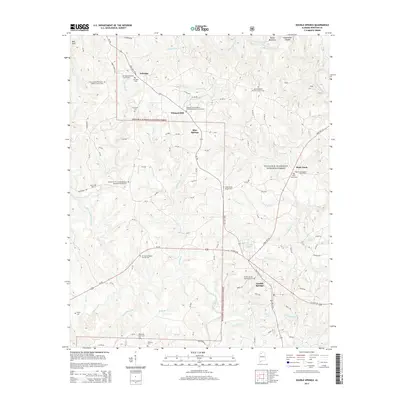 2014 Map of Double Springs, 2014 Print