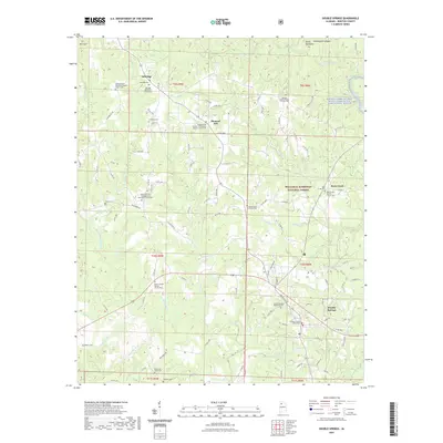 2021 Map of Double Springs, 2021 Print