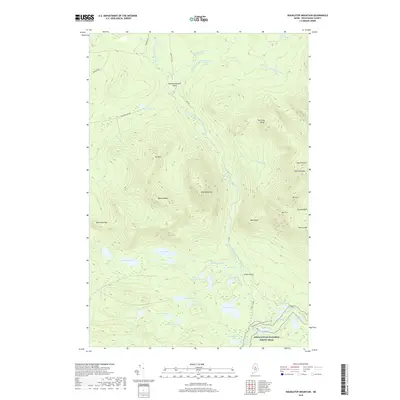 2018 Map of Doubletop Mountain, 2018 Print