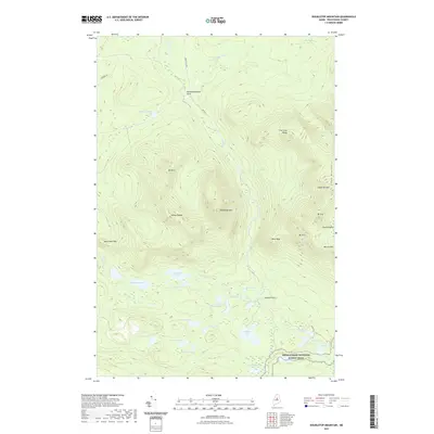 2021 Map of Doubletop Mountain, 2021 Print