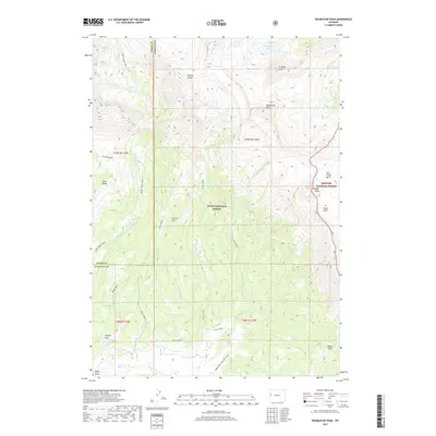 2017 Map of Doubletop Peak, 2017 Print
