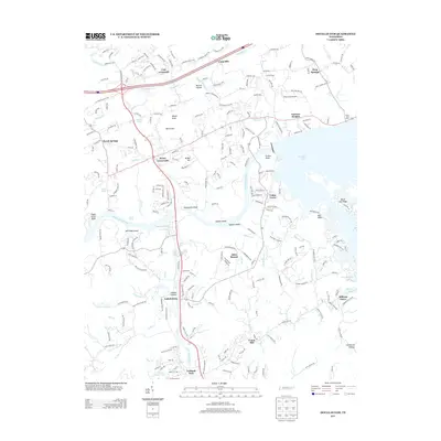 2013 Map of Douglas Dam, 2013 Print