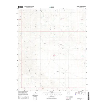 2014 Map of Dourine Canyon, 2014 Print