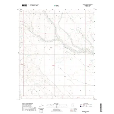 2018 Map of Dourine Canyon, 2018 Print