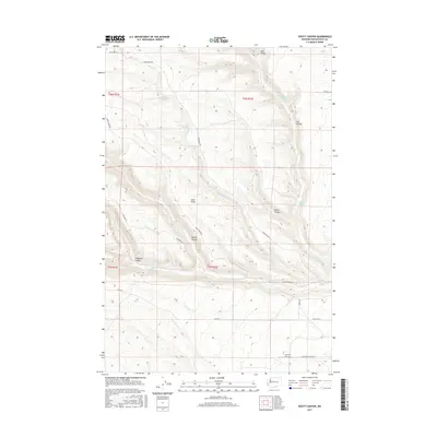 2017 Map of Douty Canyon, 2017 Print