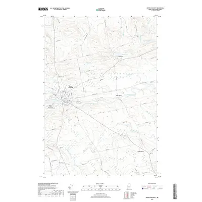 2018 Map of Dover-Foxcroft, 2018 Print