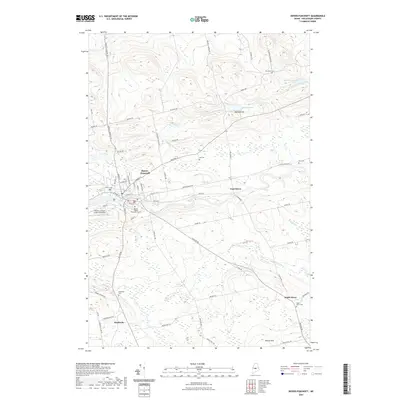 2021 Map of Dover-Foxcroft, 2021 Print