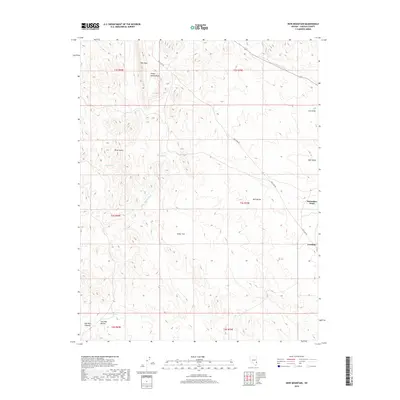 2018 Map of Dow Mountain, 2018 Print