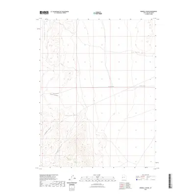 2023 Map of Dowdell Canyon, 2023 Print