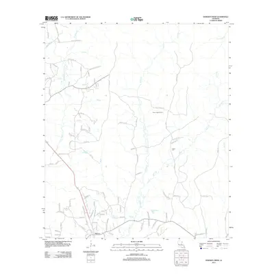 2012 Map of Dowden Creek, 2012 Print