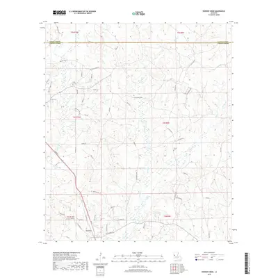 2018 Map of Dowden Creek, 2018 Print