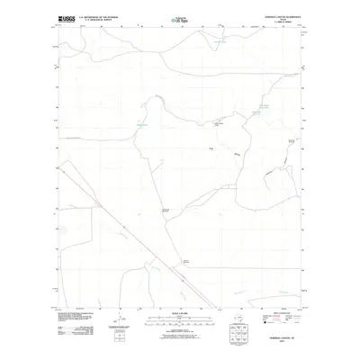 2010 Map of Dowman Canyon, 2010 Print