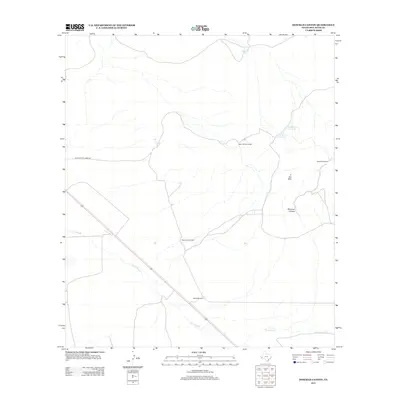 2012 Map of Dowman Canyon, 2012 Print