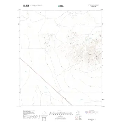 2019 Map of Dowman Canyon, 2019 Print