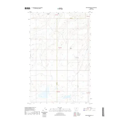 2020 Map of Down Reservoir NE, 2020 Print