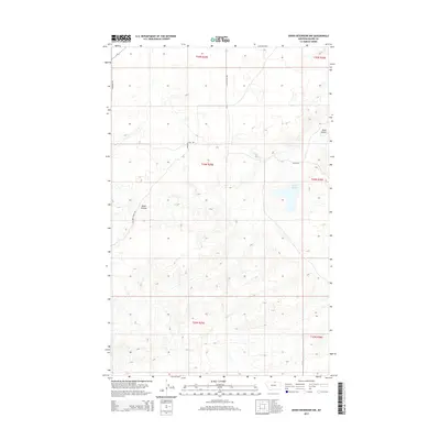 2014 Map of Down Reservoir NW, 2014 Print