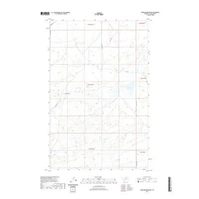 2020 Map of Down Reservoir NW, 2020 Print