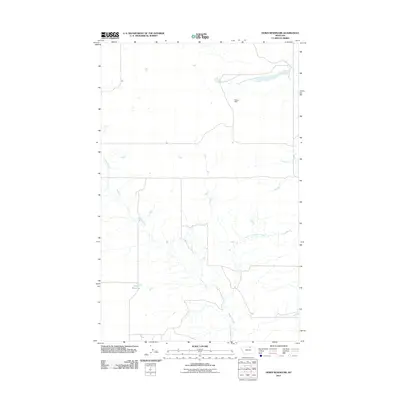 2011 Map of Down Reservoir, 2011 Print