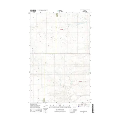 2017 Map of Down Reservoir, 2017 Print