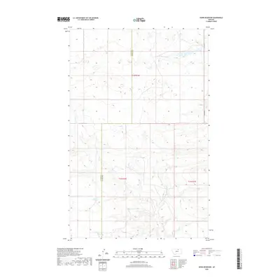 2020 Map of Down Reservoir, 2020 Print