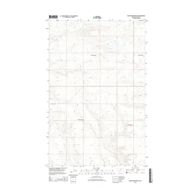2014 Map of Down Reservoir SW, 2014 Print