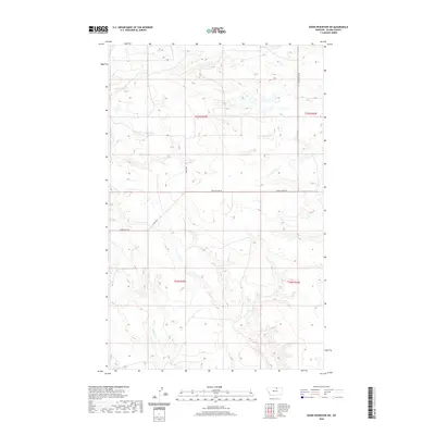 2020 Map of Down Reservoir SW, 2020 Print