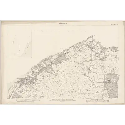 1902 Map of Down - Sheet 1 & 1A, 1904 Print