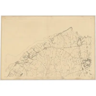 1834 Map of Down - Sheet 1, 1837 Print