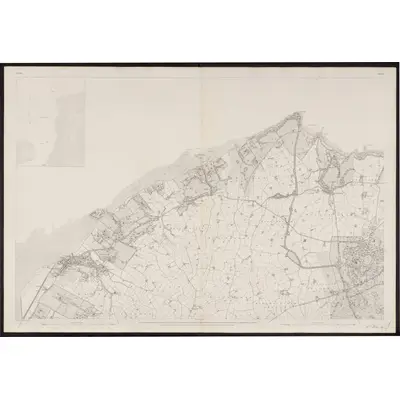1834 Map of Down - Sheet 1, 1863 Print