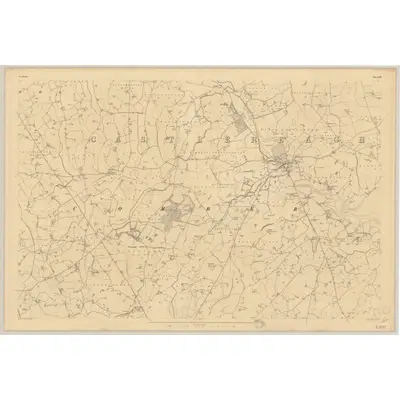 1833 Map of Down - Sheet 10, 1837 Print