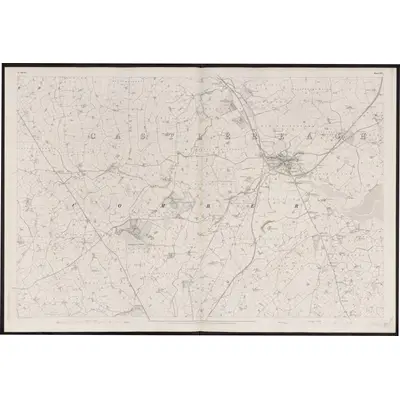 1833 Map of Down - Sheet 10, 1863 Print