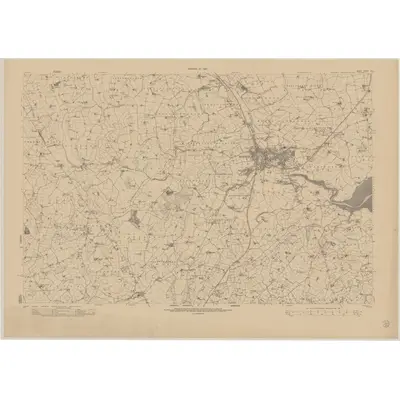 1950 Map of Down - Sheet 10, 1954 Print