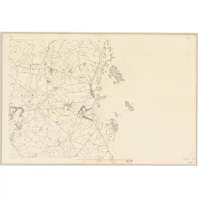 1834 Map of Down - Sheet 12, 1836 Print