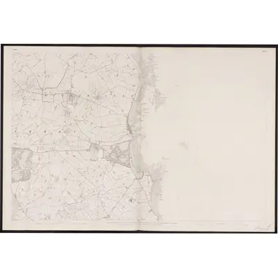1834 Map of Down - Sheet 12, 1862 Print