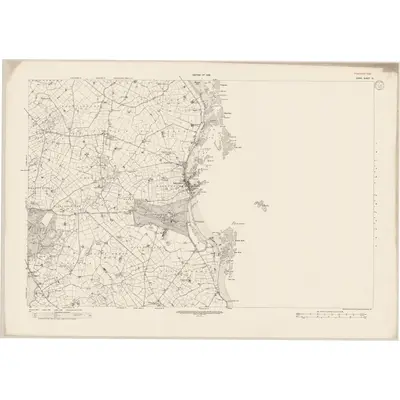 1920 Map of Down - Sheet 12, 1933 Print