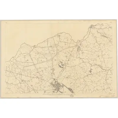 1833 Map of Down - Sheet 14, 1836 Print