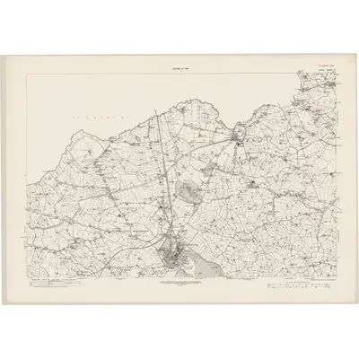 1919 Map of Down - Sheet 14, 1931 Print