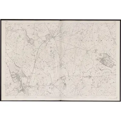 1834 Map of Down - Sheet 16, 1863 Print