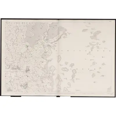 1833 Map of Down - Sheet 17, 1863 Print