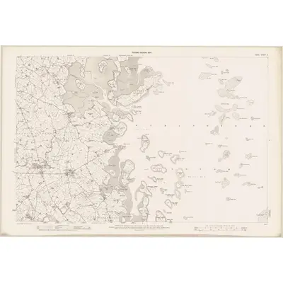 1901 Map of Down - Sheet 17, 1904 Print