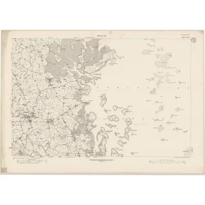 1920 Map of Down - Sheet 17, 1933 Print