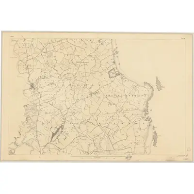 1833 Map of Down - Sheet 18, 1836 Print