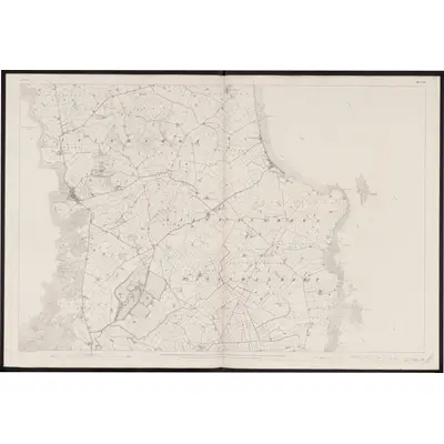 1833 Map of Down - Sheet 18, 1863 Print